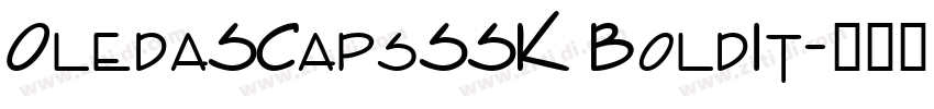 OledaSCapsSSK BoldIt字体转换